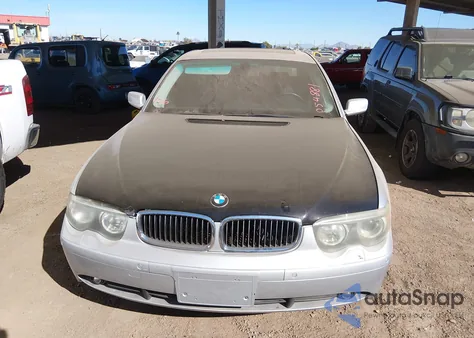 2002 BMW 745I из США, поврежденный, VIN WBAGL63412DP54881
